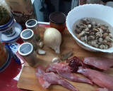 Foto del paso 1 de la receta: Conejo con caracoles