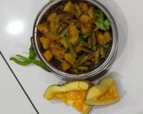 A picture of step 6 of Pumpkin guvar sabji.