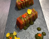 Foto del paso 8 de la receta: Terrine de tomate confitado con queso de Cabra al pesto