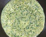 Foto del paso 3 de la receta: 🥔🌱Omelette de papa y espinaca relleno con jamón y muzzarella 🌱🥔