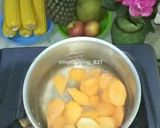 Foto langkah ke 1 dari resep Es Puding Hunkwe Kombinasi Ubi dan Agar Coklat.