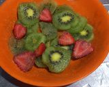 Foto del paso 4 de la receta: Tarta de crema y kiwi 🥝 para el calendario