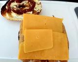 A picture of step 2 of My Sausage Cheese Bagel 😉#Breakfast#Brunch.
