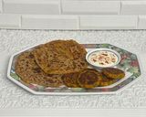 A picture of step 10 of "Aloo Paneer Tikkis & Stuffed Parathas".