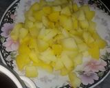 A picture of step 2 of Chatpati chana chaat.