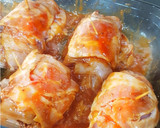 Foto del paso 4 de la receta: Gustosas pechugas rellenas con tomate seco en salsa BBQ