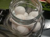Home-made Itlog na maalat (chicken egg)