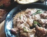 A picture of step 4 of Mutton white korma.