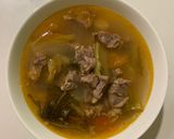 Hình bước làm 4 của món Canh bò hầm dưa chua