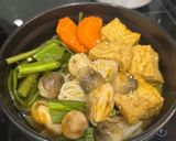 Hình bước làm 7 của món Bún Nấm Rơm Nấu Chao Chay