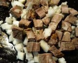 A picture of step 1 of Grilled Steak and Egg Pockets.