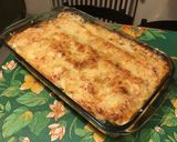 Une image de l'étape 9 de Gratin de poireaux au jambon cru, emmental et béchamel au vin blanc.