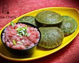 A picture of step 4 of Rose Halwa.