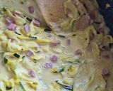 Une image de l'étape 3 de 🥒✨ Courgettes façon Carbonara légère au jambon.