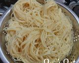 A picture of step 2 of Capellini or Angel Hair Pasta.