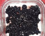 A picture of step 5 of Blueberry jam Ice cream burfi.