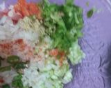 A picture of step 2 of Masala papad.