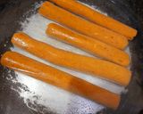 A picture of step 4 of Rajasthani gatte ki sabji.