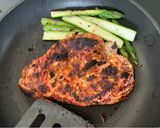 A picture of step 1 of Spring time salad with harissa chicken.