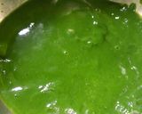 A picture of step 1 of Palak paneer.