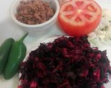 Foto del paso 1 de la receta: Tacos de flor de jamaica y carne seca