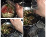 A picture of step 2 of Singaporean rice.