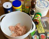 A picture of step 1 of Crispy Chicken Seaweed Rolls.