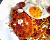 Spiced Breaded Puffball Mushroom With Chickpeas, Chorizo & Feta recipe step 4 photo