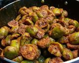 A picture of step 2 of Ambra/aamda pickle.