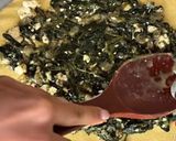 Une image de l'étape 3 de Kesra épinard ricotta.