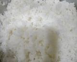 A picture of step 1 of Fried Schezwan rice.