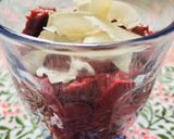 A picture of step 5 of Chocolate raspberry ‘mousse’ or ‘truffle’ - vegan.