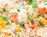 A picture of step 10 of Chilli Chicken with egg fried Rice.