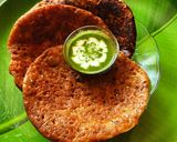 A picture of step 4 of Rajgira Potato Cheela.