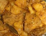 A picture of step 5 of Jackfruit potato masala.