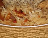 Foto del paso 7 de la receta: Fideos caseros con salsa y estofado de pollo 💜