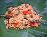 Foto langkah ke 4 dari resep Pepes peda kelapa parut.
