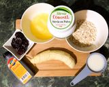Foto del paso 1 de la receta: Panqueques de plátano y moras