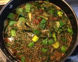 Une image de l'étape 7 de Soupe automnale aux poireaux courgettes tomates et concombre.
