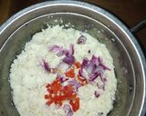 A picture of step 2 of Yam balls.
