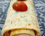 Foto del paso 8 de la receta Rollo de calabacín y zanahoria con pavo