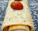 Foto del paso 8 de la receta: Rollo de calabacín y zanahoria con pavo