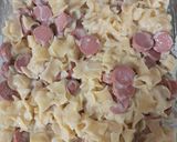 Rakott virslis tészta recept fázis 3 fotója