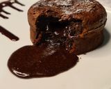A picture of step 3 of Choco lava cake.