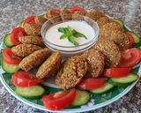 A picture of step 5 of Homemade Falafel 😋.