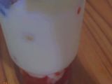 قهوة كورية لاتيه الفراولة المنعش
