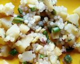 A picture of step 4 of Sabudana khichdi.