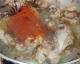 A picture of step 2 of Kashmiri chicken biryani.
