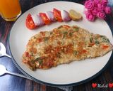 মশলা অমলেট(masala omelette recipe in Bengali) রেসিপির ধাপ 6 ছবি