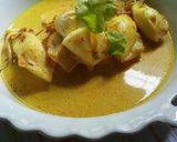 Foto langkah ke 4 dari resep Gulai Cumi Isi Telur.